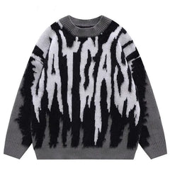 Letters Knitted Sweater