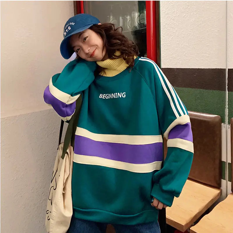 Lightweight Beginning Color Turtle Neck Sweater