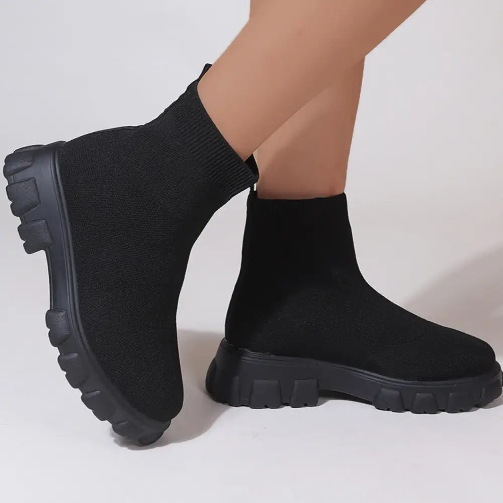 Lightweight Knitting Ankle Boots