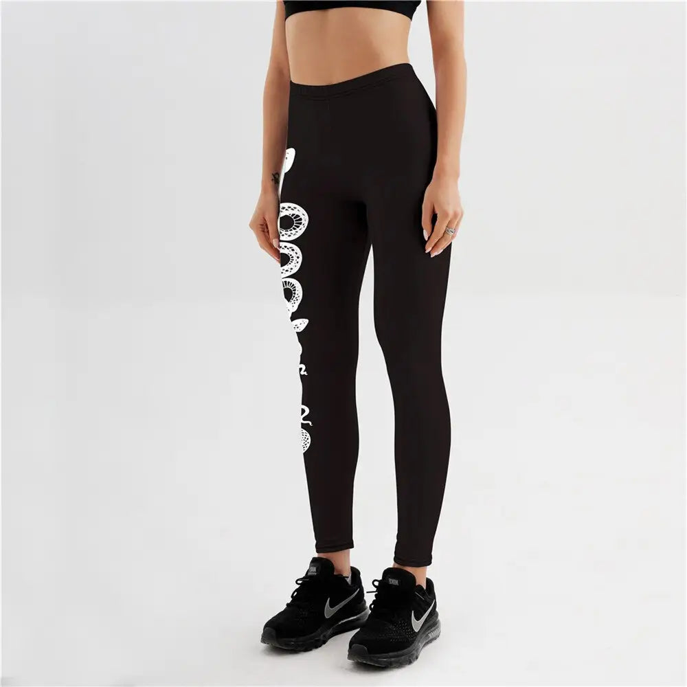 Lightweight Moon Snake Leggings for Travel and Sports