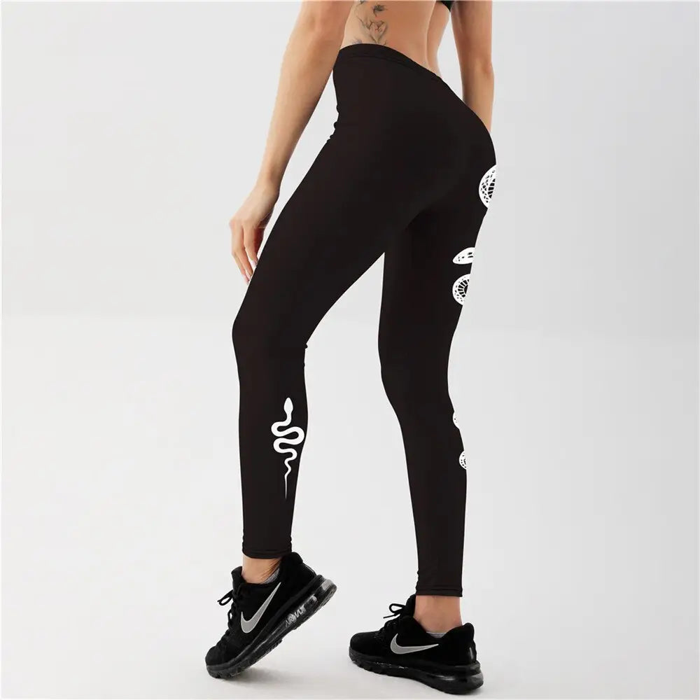 Lightweight Moon Snake Leggings for Travel and Sports