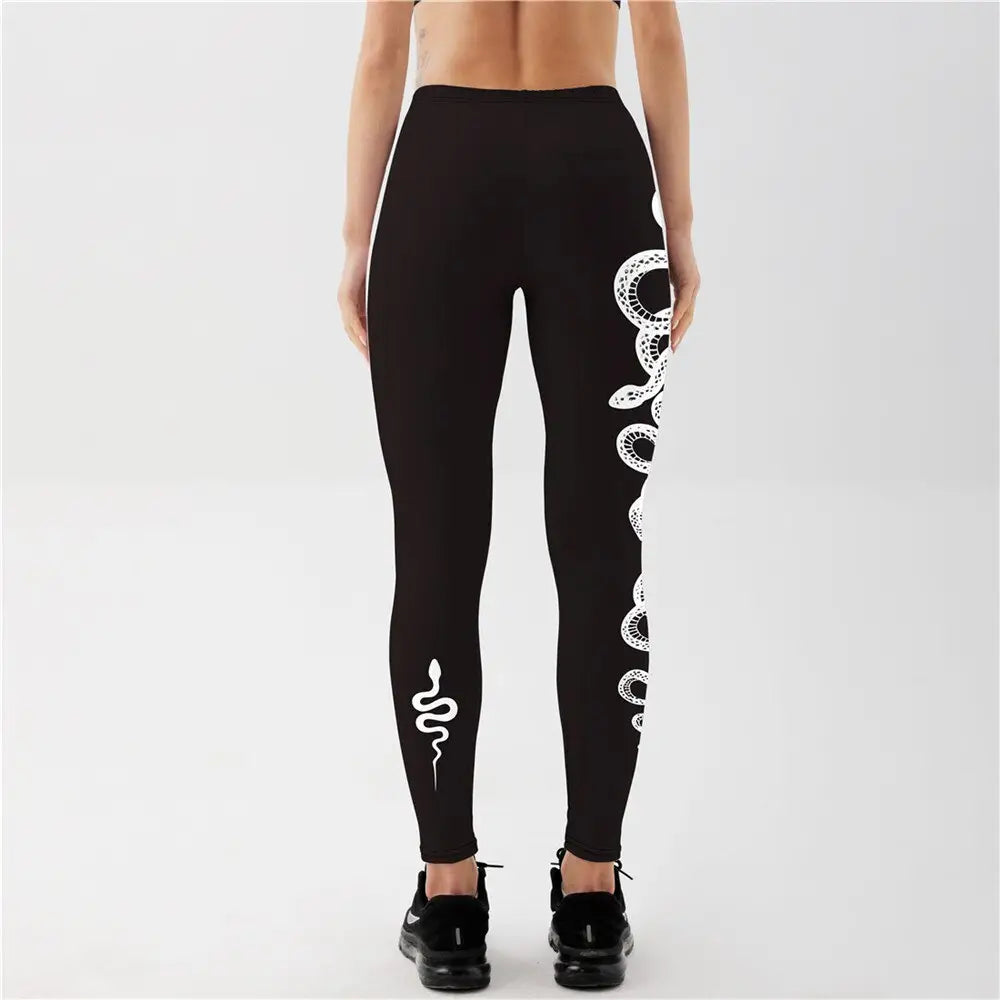 Lightweight Moon Snake Leggings for Travel and Sports