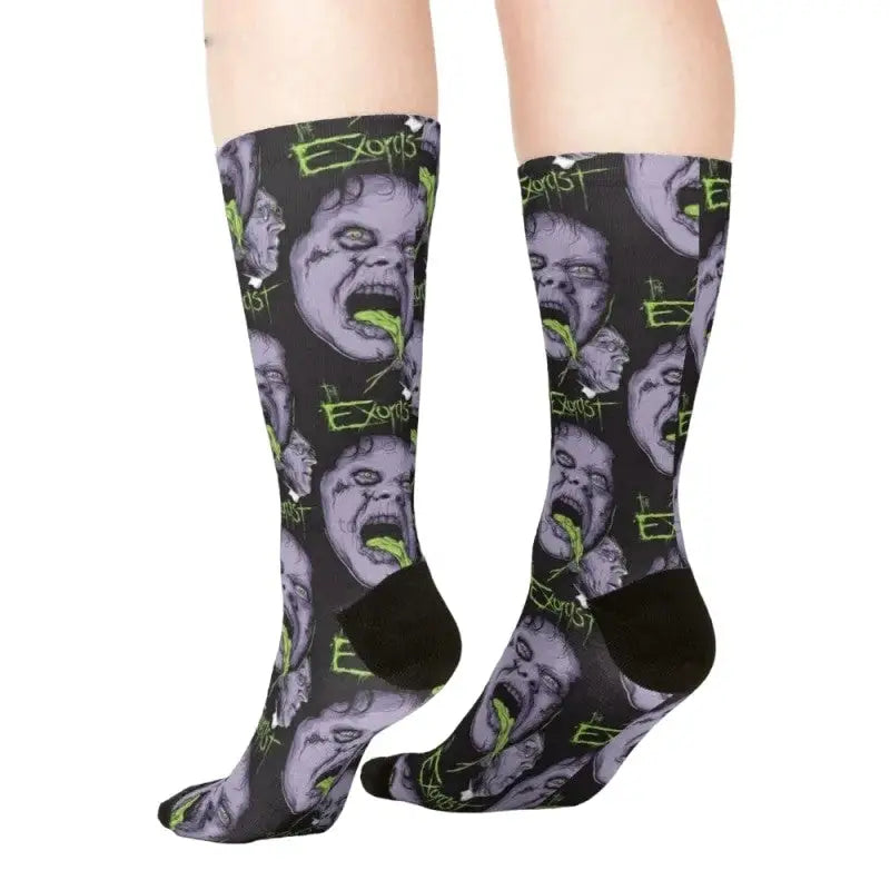 Linda Blair The Exorcist Demon Socks - Black / One Size