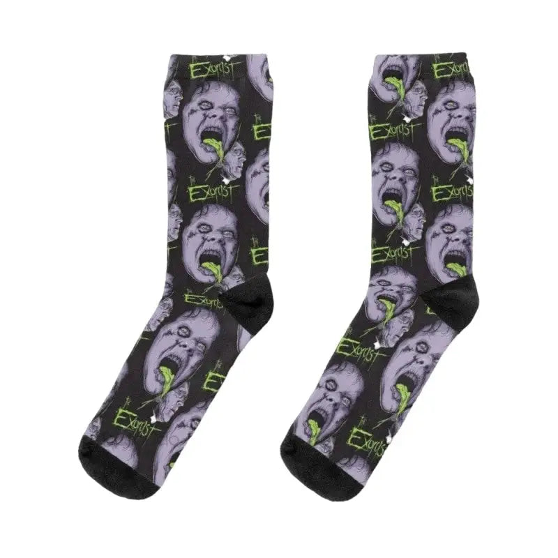 Linda Blair The Exorcist Demon Socks - Black / One Size