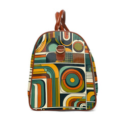 Lola Geometrics - Retro Travel Bag - 20’ x 12’ / Brown