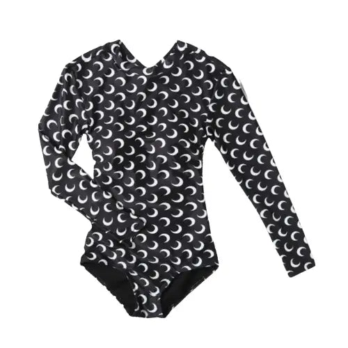 Long Sleeve Backless Strappy Crosses Swimsuit