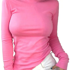 Long Sleeve Cotton Blouse with Collar