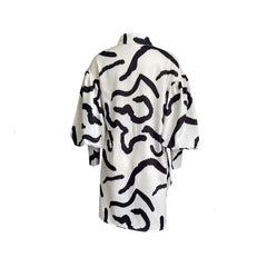 Long Sleeve Printed Mid Length Dress