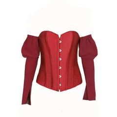 Long Sleeve Slash Backless Bandage Corset