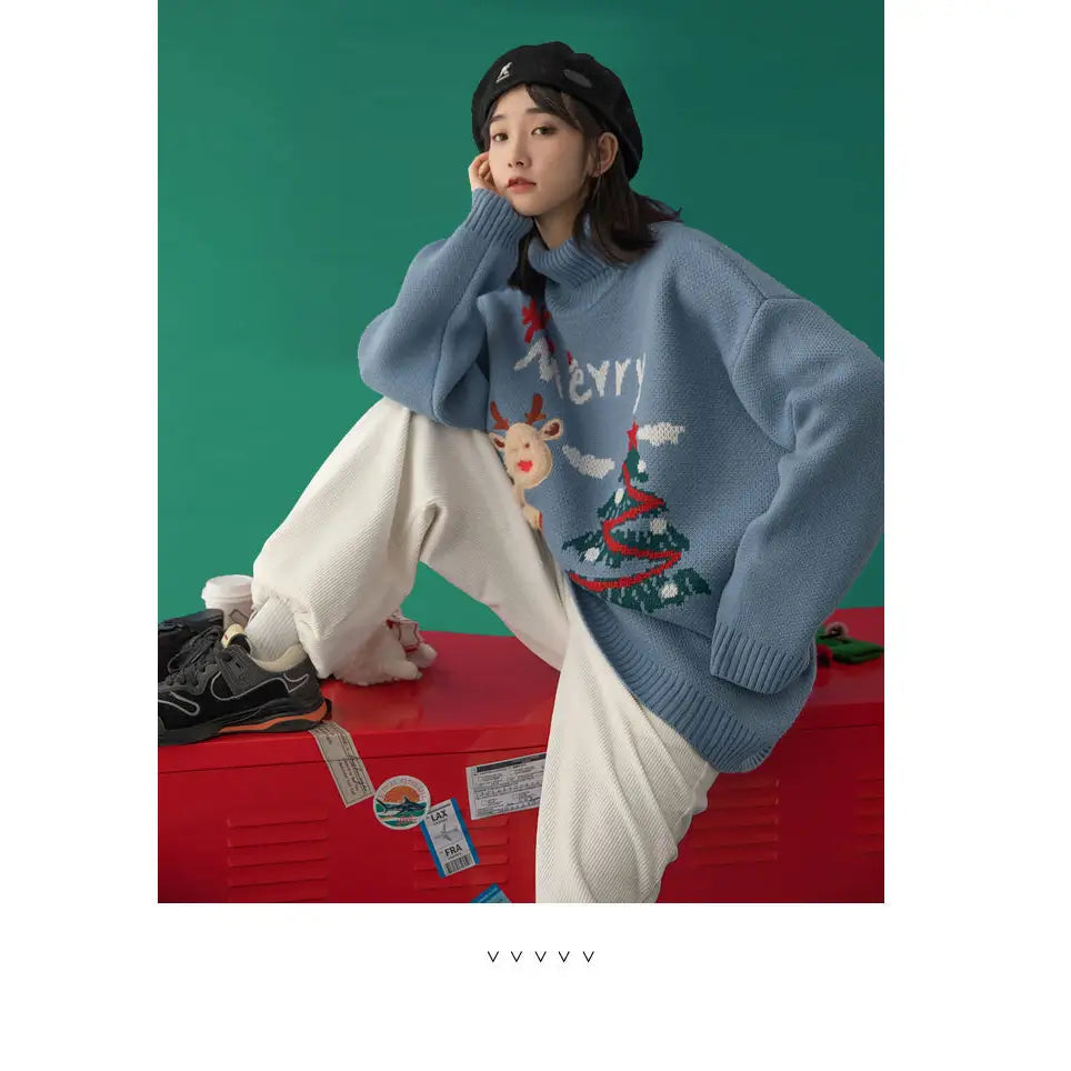 Long Sleeve Sweater with Loose Style Fit