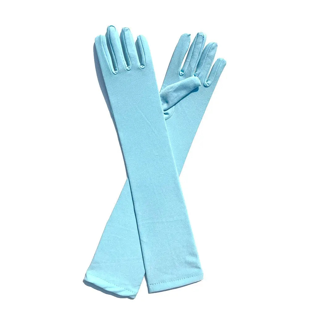 Long Warm Soft Gloves Elbow Length Acrylic Cotton Light