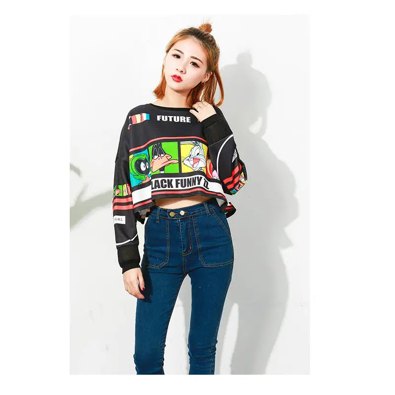 Looney Tunes Short Sweatshirt for Adults