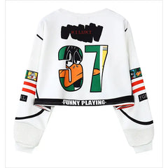 Looney Tunes Short Sweatshirt for Adults White / One size