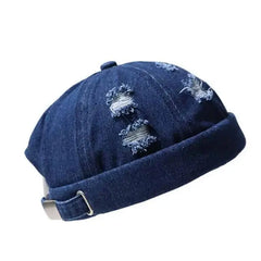 Loop Brimless Rip Beanie - Blue