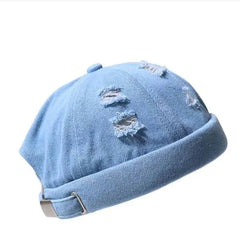 Loop Brimless Rip Beanie - Sky blue