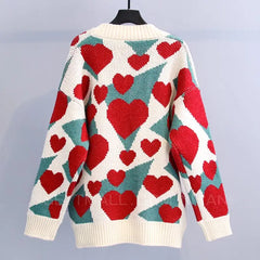 Love Hearth Knitted Cardigan Sweater