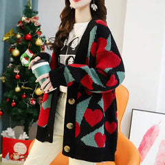 Love Hearth Knitted Cardigan Sweater