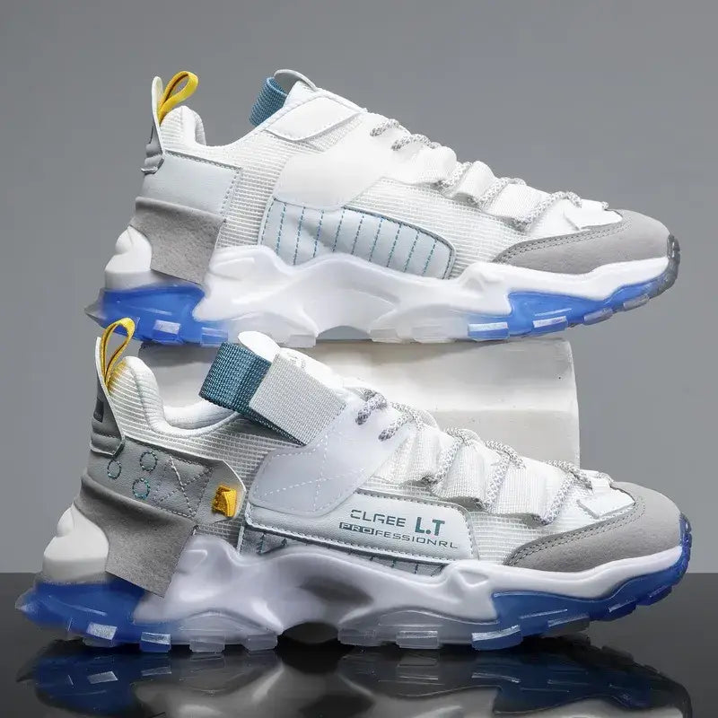 LT Platform Chunky Lace Up Sneakers Euro Size Options White