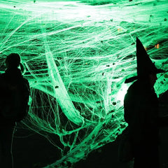 Luminous Spider Web Cobweb Halloween Decoration