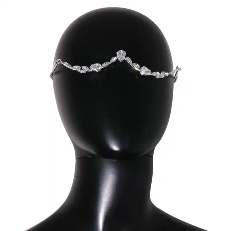Luxury Mask Chain Rhinestone Jewelry - Accesories