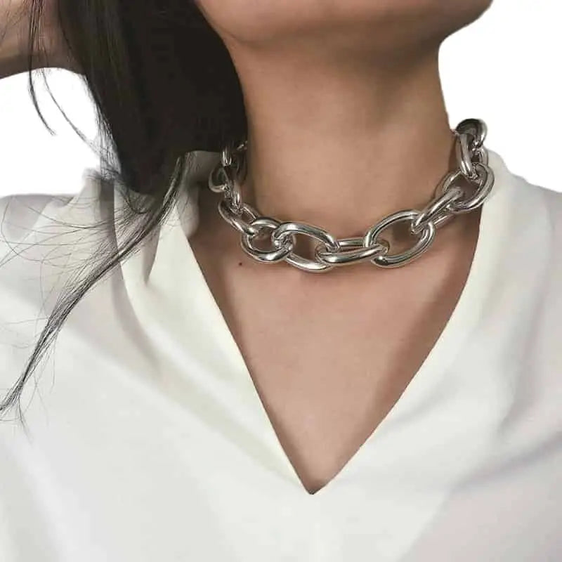 Luxury Thick Chain Set Necklace Bracelet for Men and Women