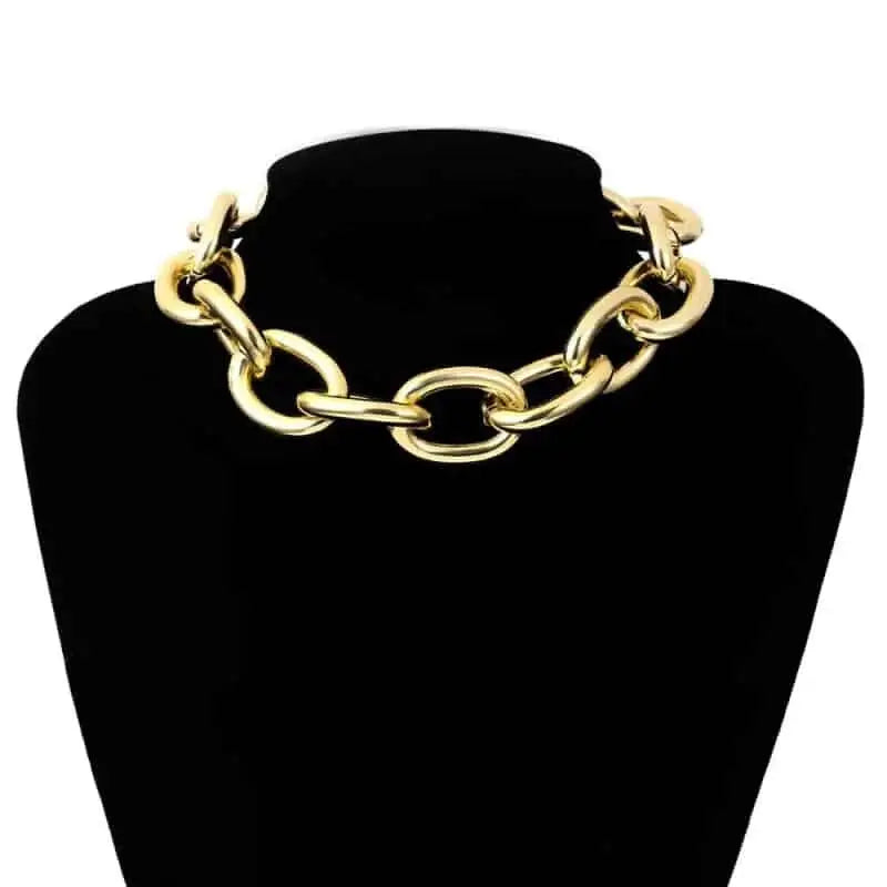 Luxury Thick Chain Set Necklace Bracelet