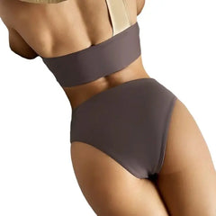 Lycra Asymmetrical One Shoulder High Waist Bikini Swimsuit