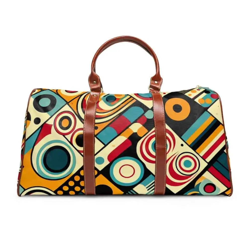 ’Madison Pinstripe - Retro Travel Bag’