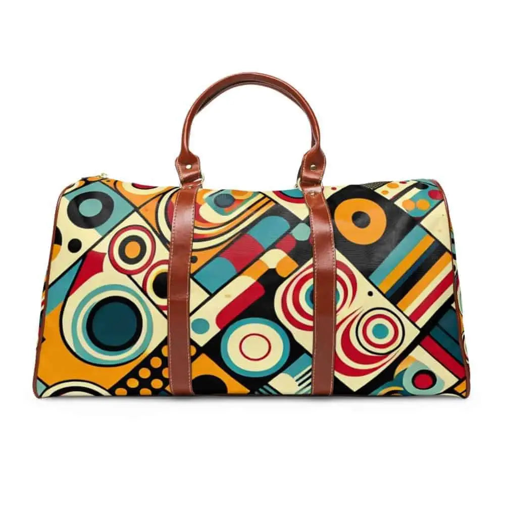 ’Madison Pinstripe - Retro Travel Bag’