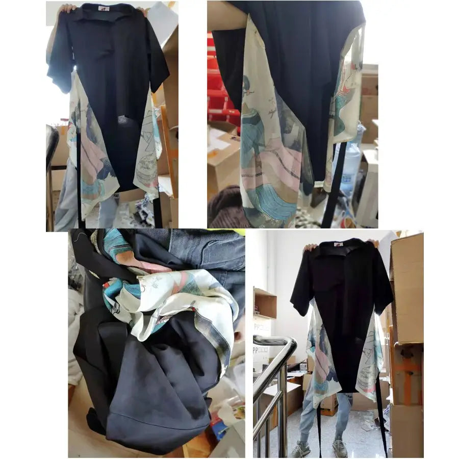 Maid Print Japanese Style Kimono Cardigan One size / Multi