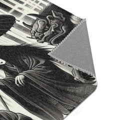 Majestic Area Rug with Ancient Japanese Yokai Design