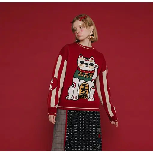 Maneki Neko, Lucky Cat Sweater