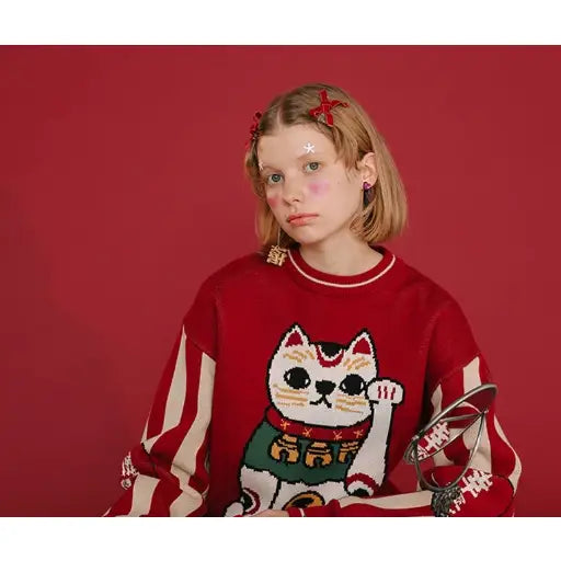 Maneki Neko, Lucky Cat Sweater