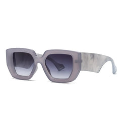 Marble acetate oversized square frame sunglasses showcasing textured material detail and bold design aesthetic