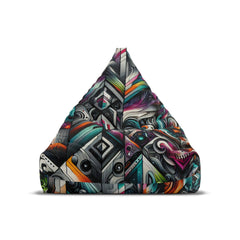 Max Graffiti Baxter Bean Bag Chair Cover Bold Style