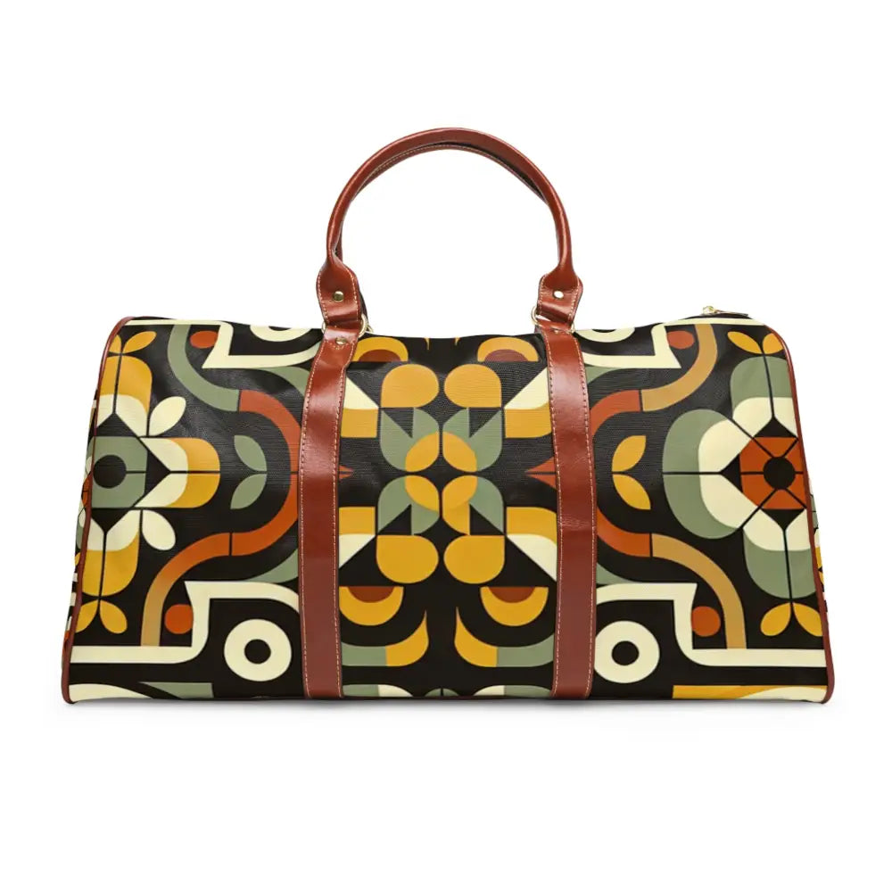 Maxine Melrose - Retro Travel Bag - 20’ x 12’ / Brown - Bags