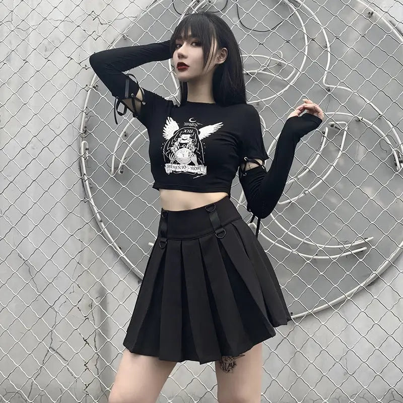 Memento Mori Dark Blouse Top
