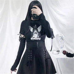 Memento Mori Dark Blouse Top