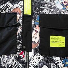 Meour Graffiti Winter Jacket Urban Street Style