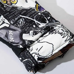 Meour Graffiti Winter Jacket Urban Street Style