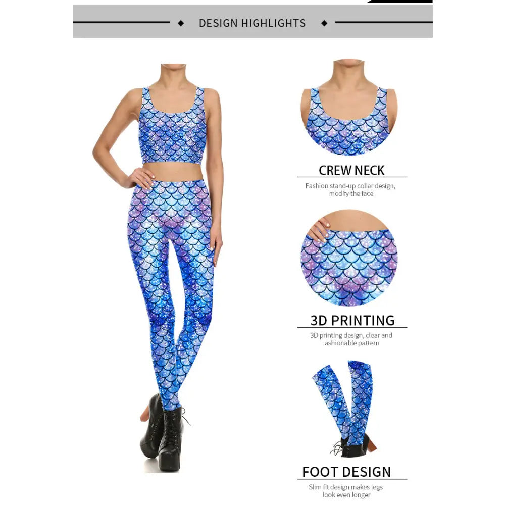 Mermaid Scale 3D Printing Suit