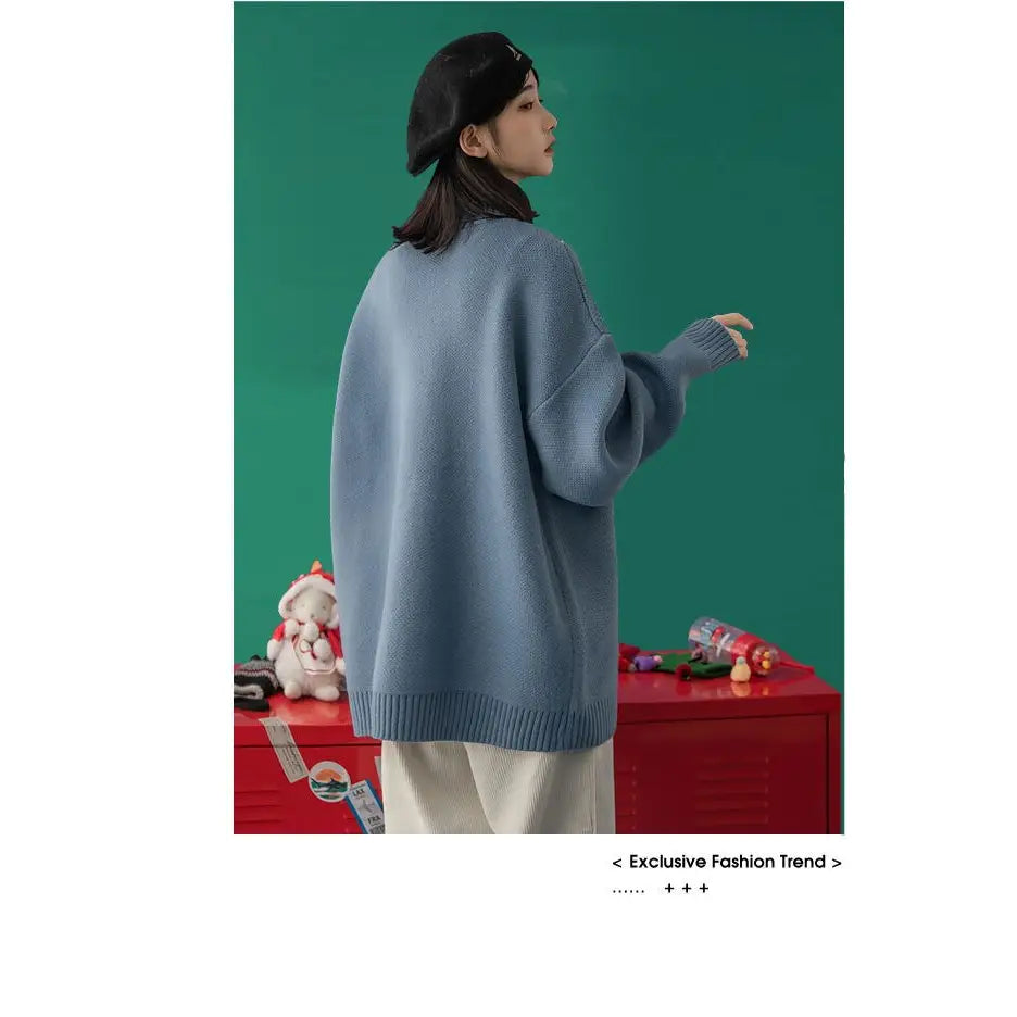 Merry Christmas Turtleneck Oversize Sweater