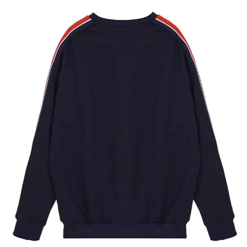 Mershier Dark Blue Long Sleeve Sweatshirt Round Neck