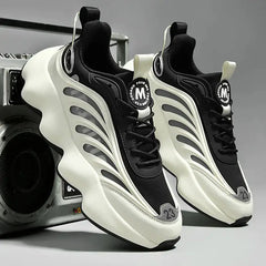 Mesh Platform Sole Lace Up Sneakers Euro Size