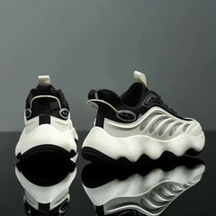 Mesh Platform Sole Lace Up Sneakers Euro Size