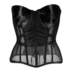 Mesh Strapless Convertible Corset with Comfortable Design