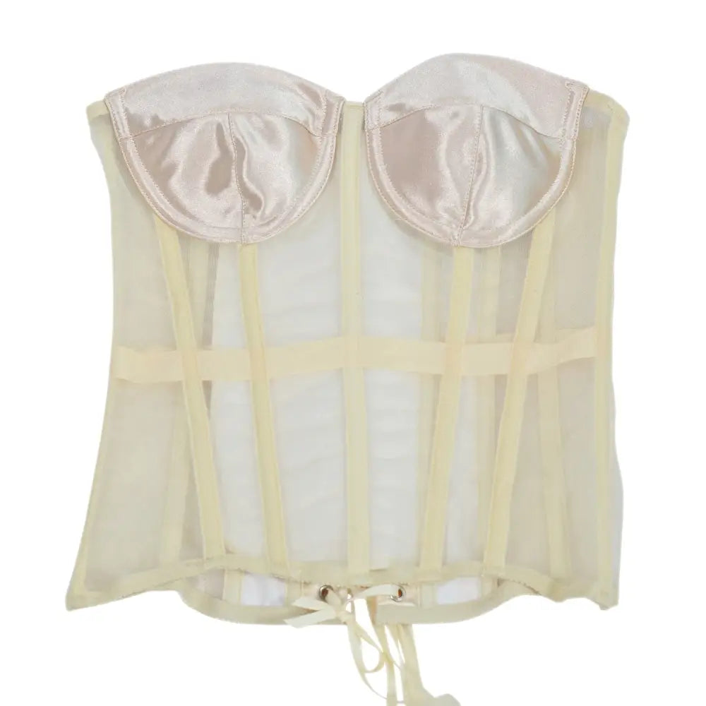 Mesh Strapless Convertible Corset with Comfortable Design