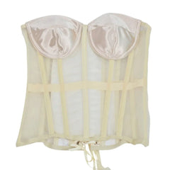 Mesh Strapless Convertible Corset with Comfortable Design