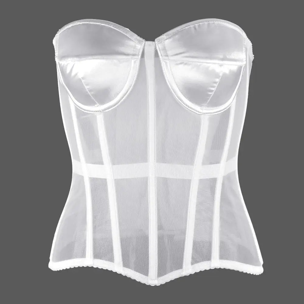 Mesh Strapless Convertible Corset with Comfortable Design