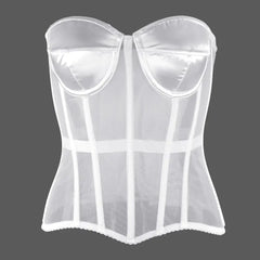 Mesh Strapless Convertible Corset with Comfortable Design